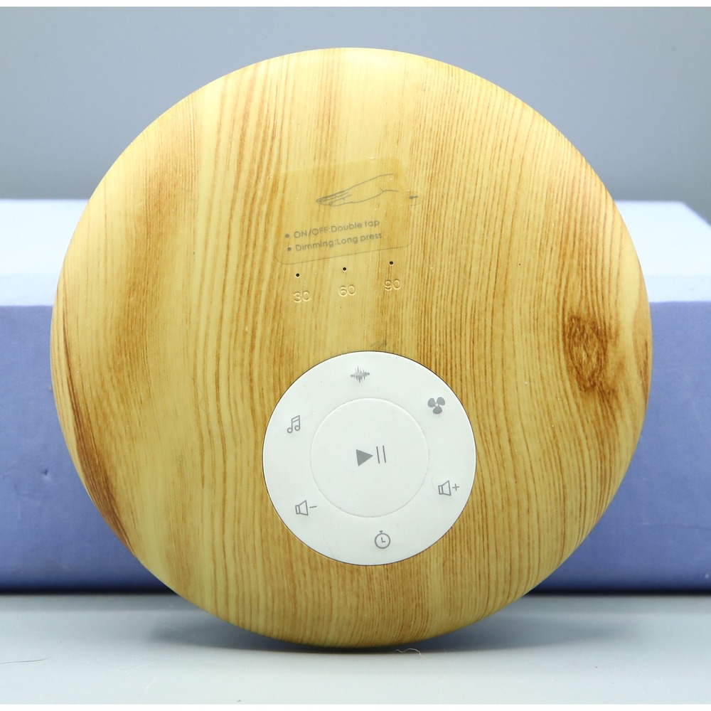 JYCXR Music Night Light White Noise Machine Wood Grain Sleep Sound Timer GY-D06